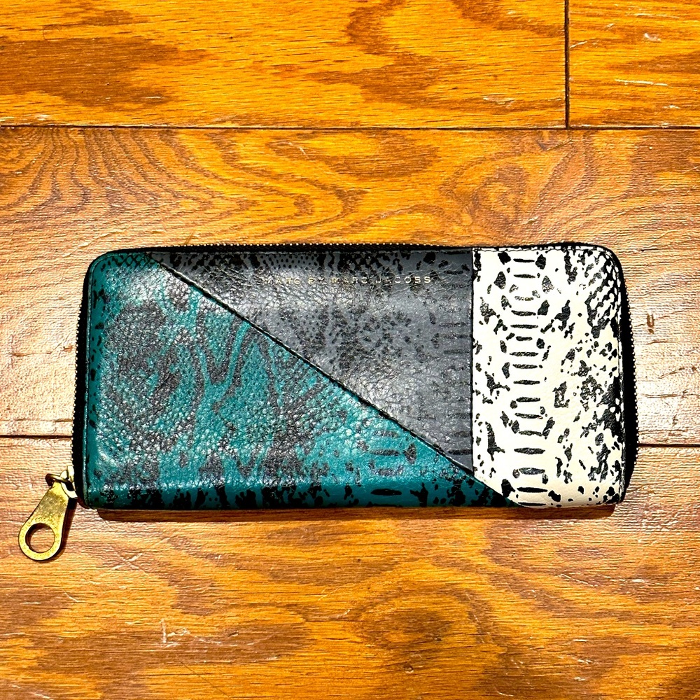 Marc Jacobs multi color leather wallet
